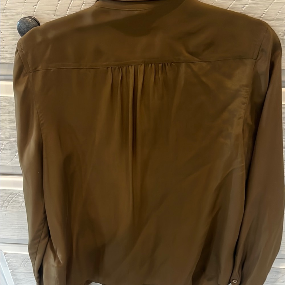 J. Crew Silk Button Down Shirt Relaxed Fit - Picture 4 of 4